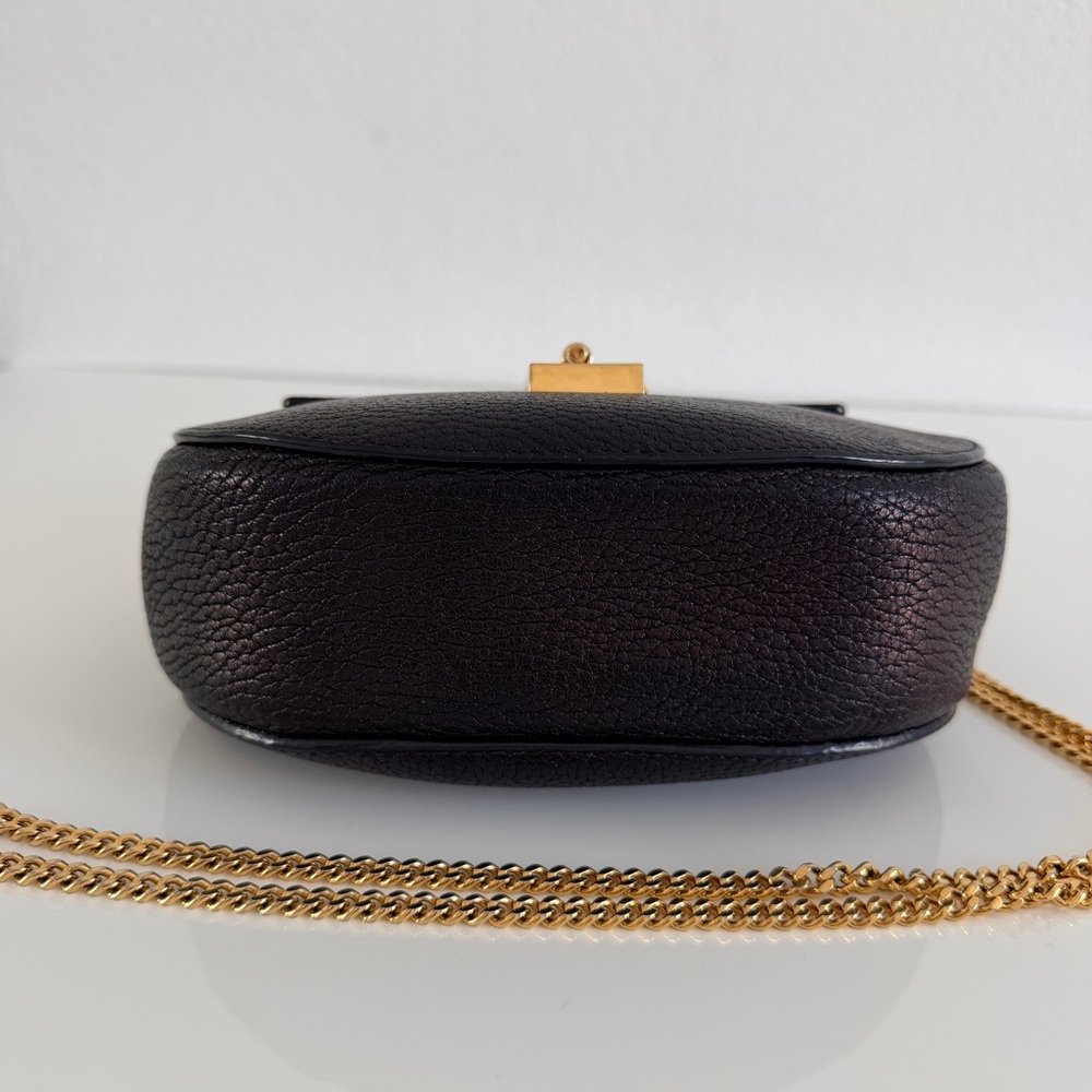 CHLOÉ DREW SHOULDER BAG IN SMALL GRAIN LAMBSKIN BLACK - Picture 6 of 16